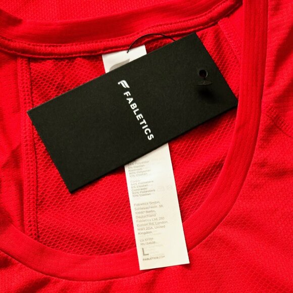 Fabletics Mens The O2 Tank Red - Picture 3 of 3